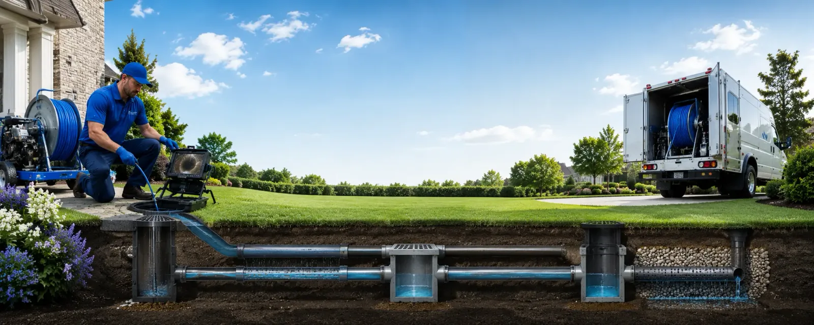 Outdoor drain cleaning information for Lantry, SD